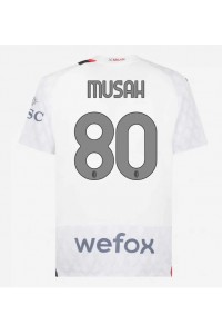 Fotbalové Dres AC Milan Yunus Musah #80 Venkovní Oblečení 2023-24 Krátký Rukáv